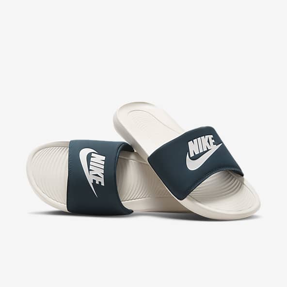 Blue nike slides womens clearance